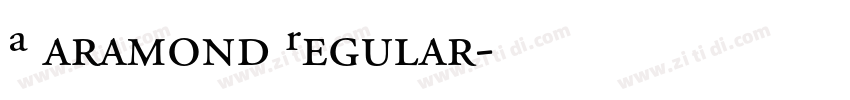 AGaramond Regular字体转换